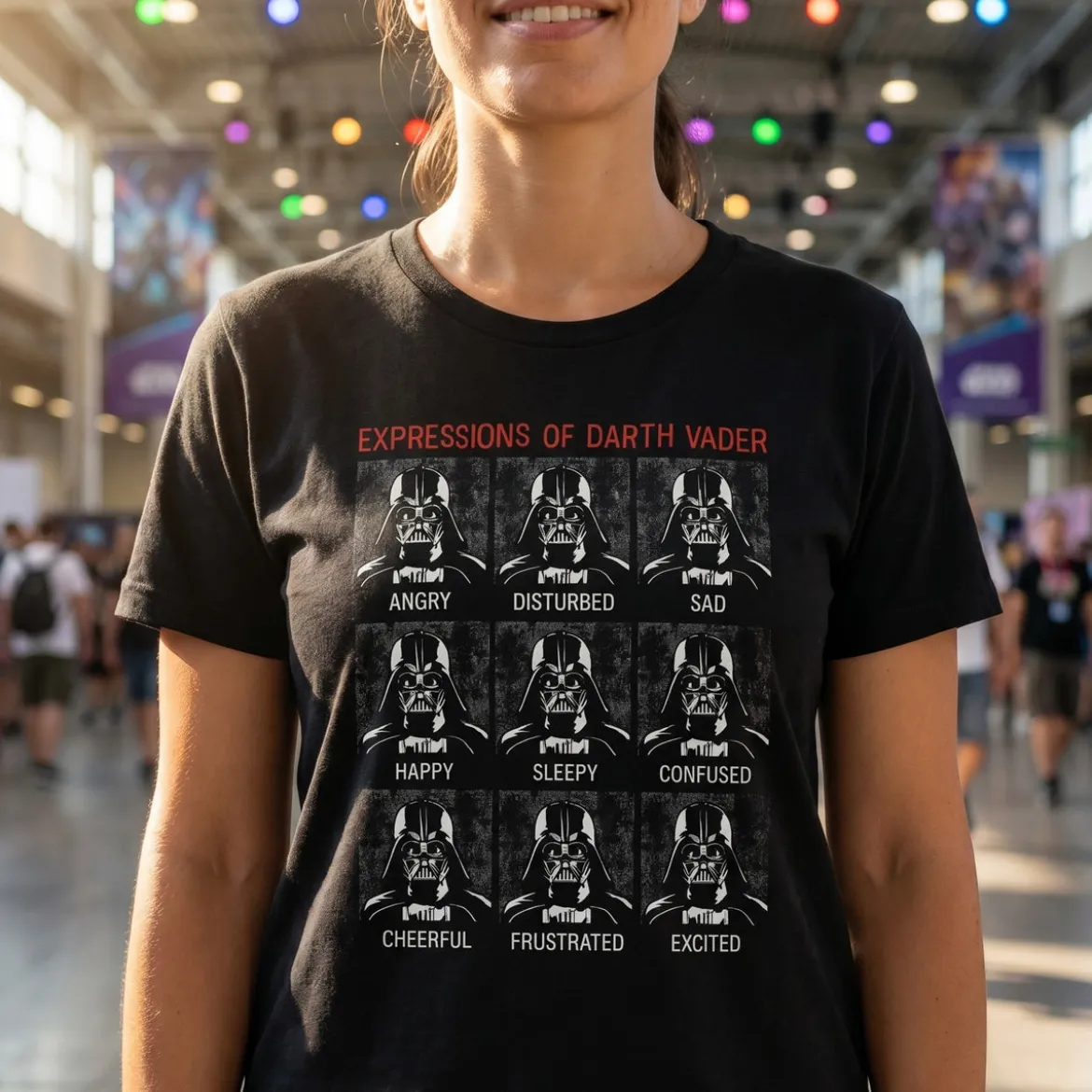 Star Wars - Vader Expressions T-Shirt schwarz