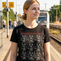 Star Wars - Vader Expressions T-Shirt schwarz