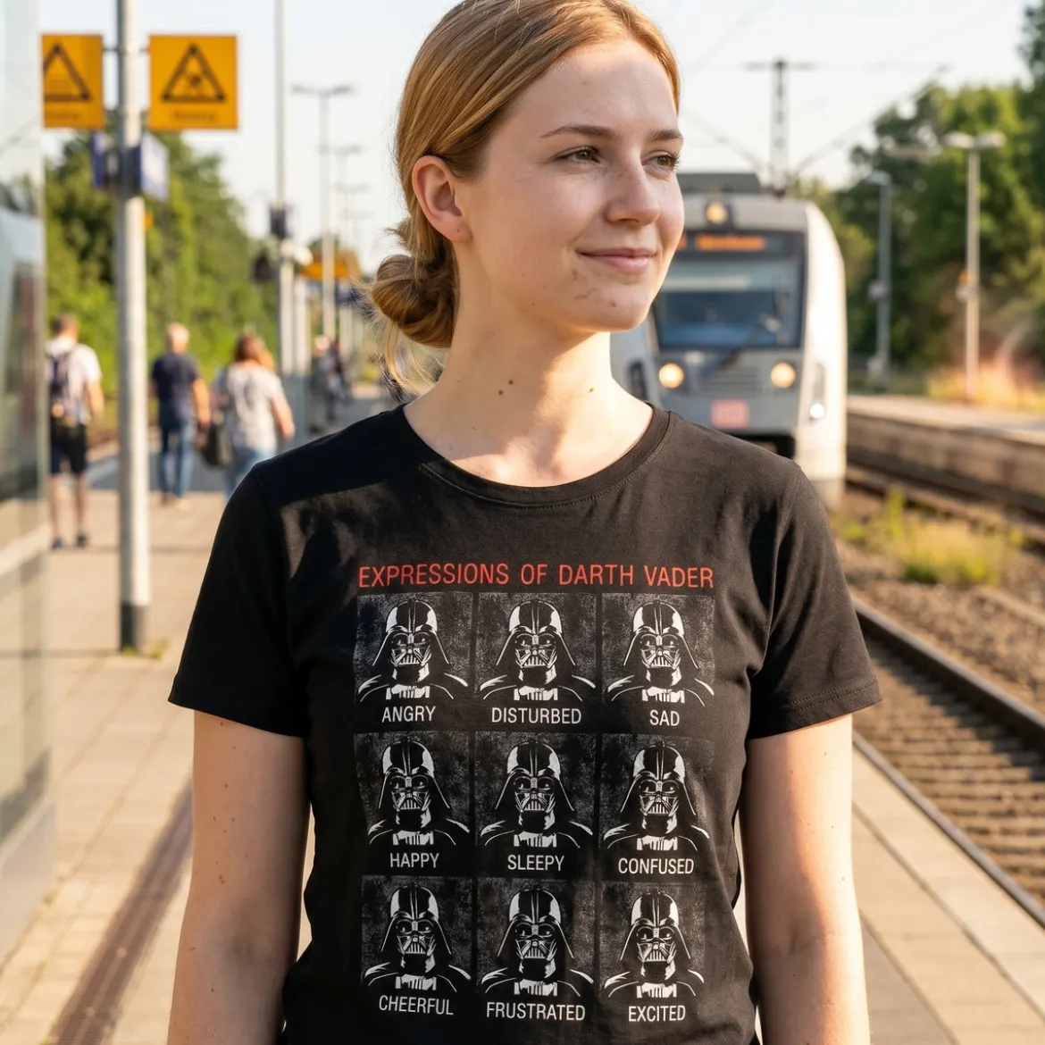 Star Wars - Vader Expressions T-Shirt schwarz