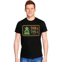 Star Wars - Yoda Yoga Studio T-Shirt schwarz