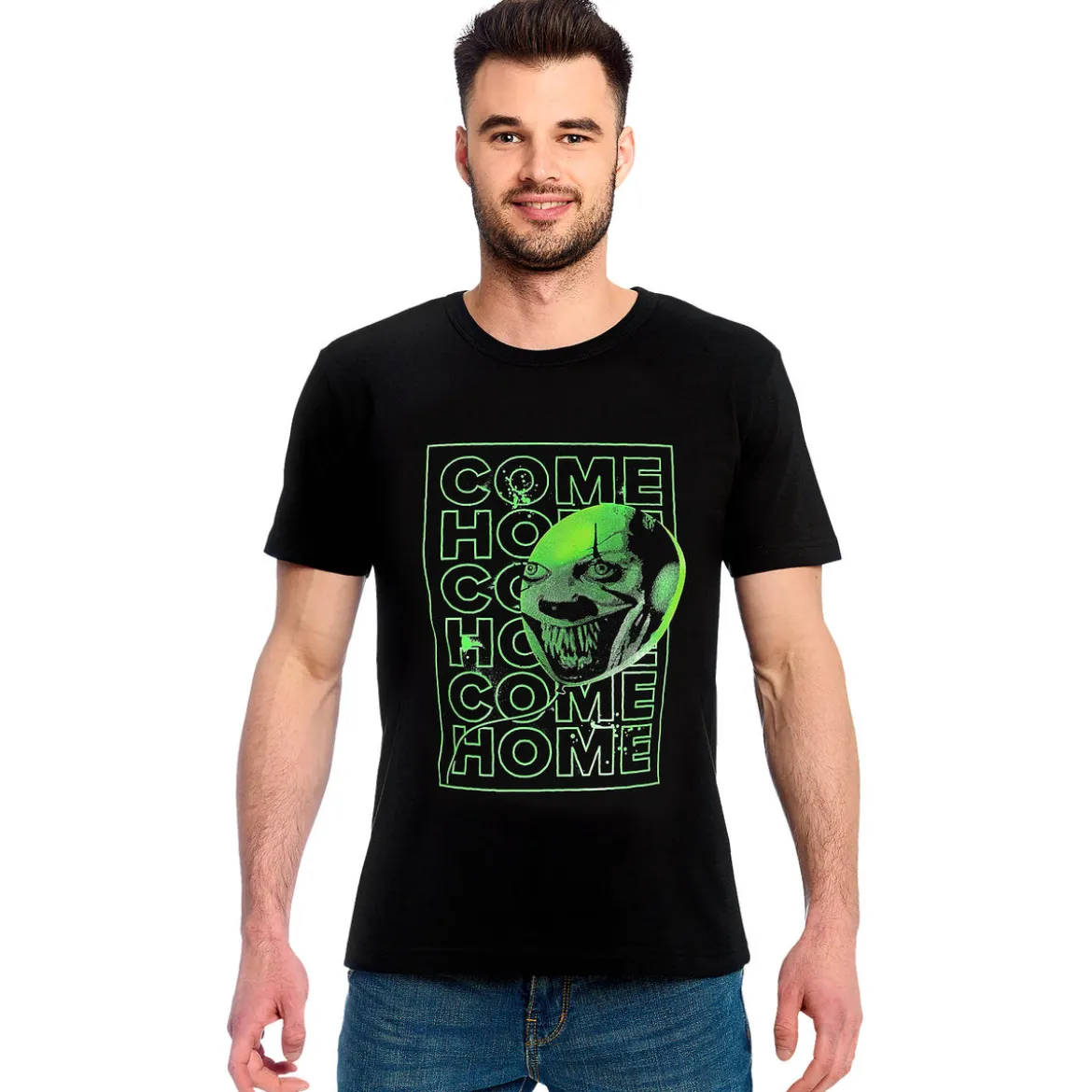 Stephen Kings ES - Come Home Glow in the Dark T-Shirt schwarz