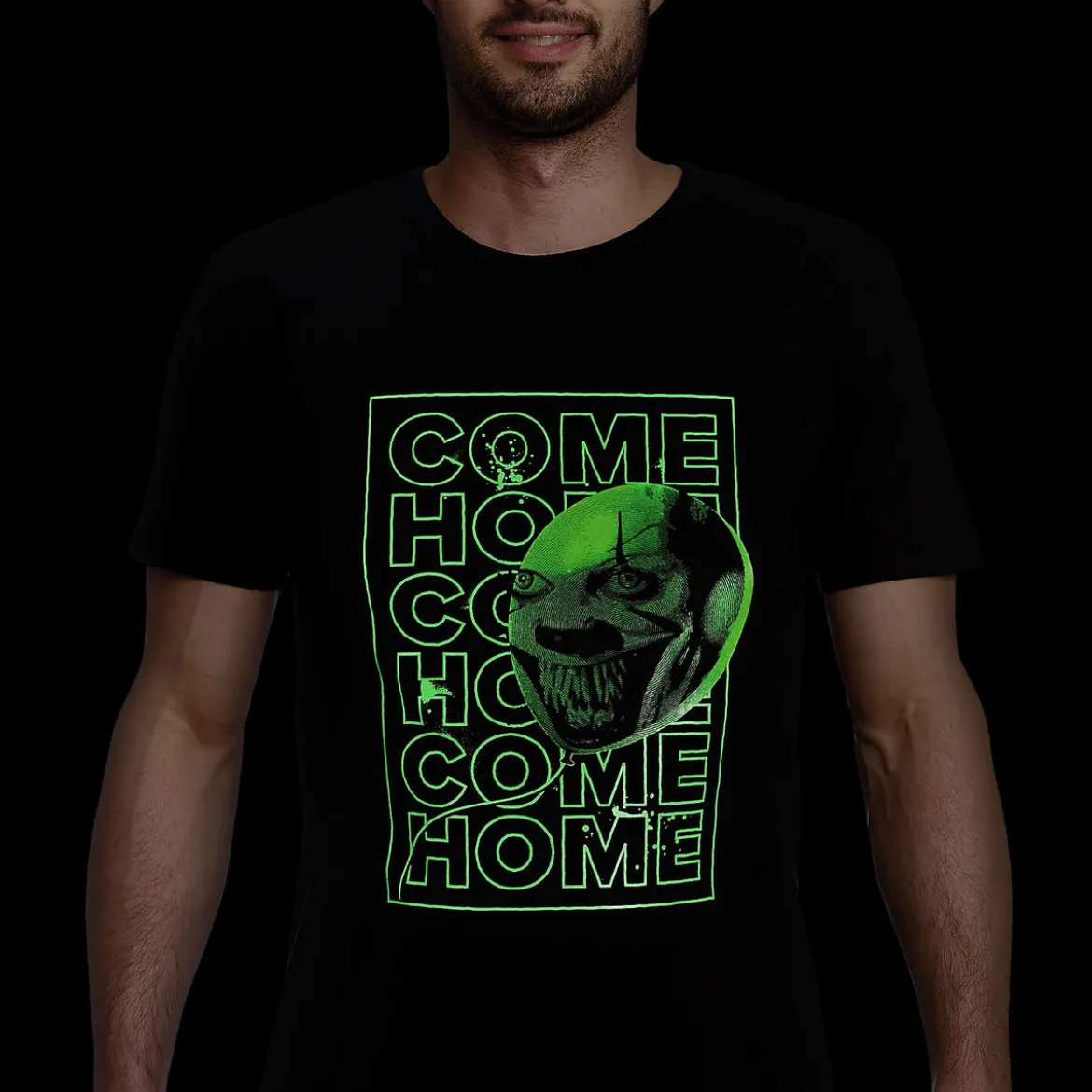 Stephen Kings ES - Come Home Glow in the Dark T-Shirt schwarz