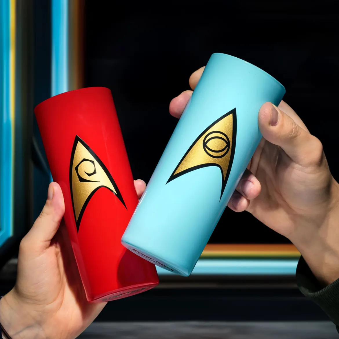 Sternenflottenabzeichen Gläser 5er Set - Star Trek