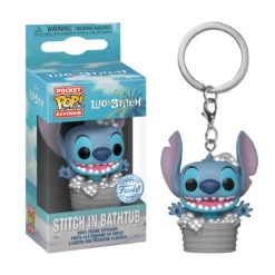Stitch in Badewanne Funko Pop Schlüsselanhänger - Lilo & Stitch