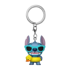 Stitch in Schwimmring Funko Pop Schlüsselanhänger - Lilo & Stitch