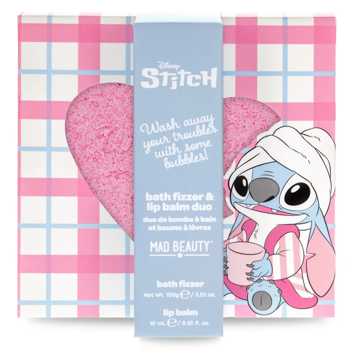Stitch Lippenbalsam und Badefizzer Kosmetikset - Lilo & Stitch