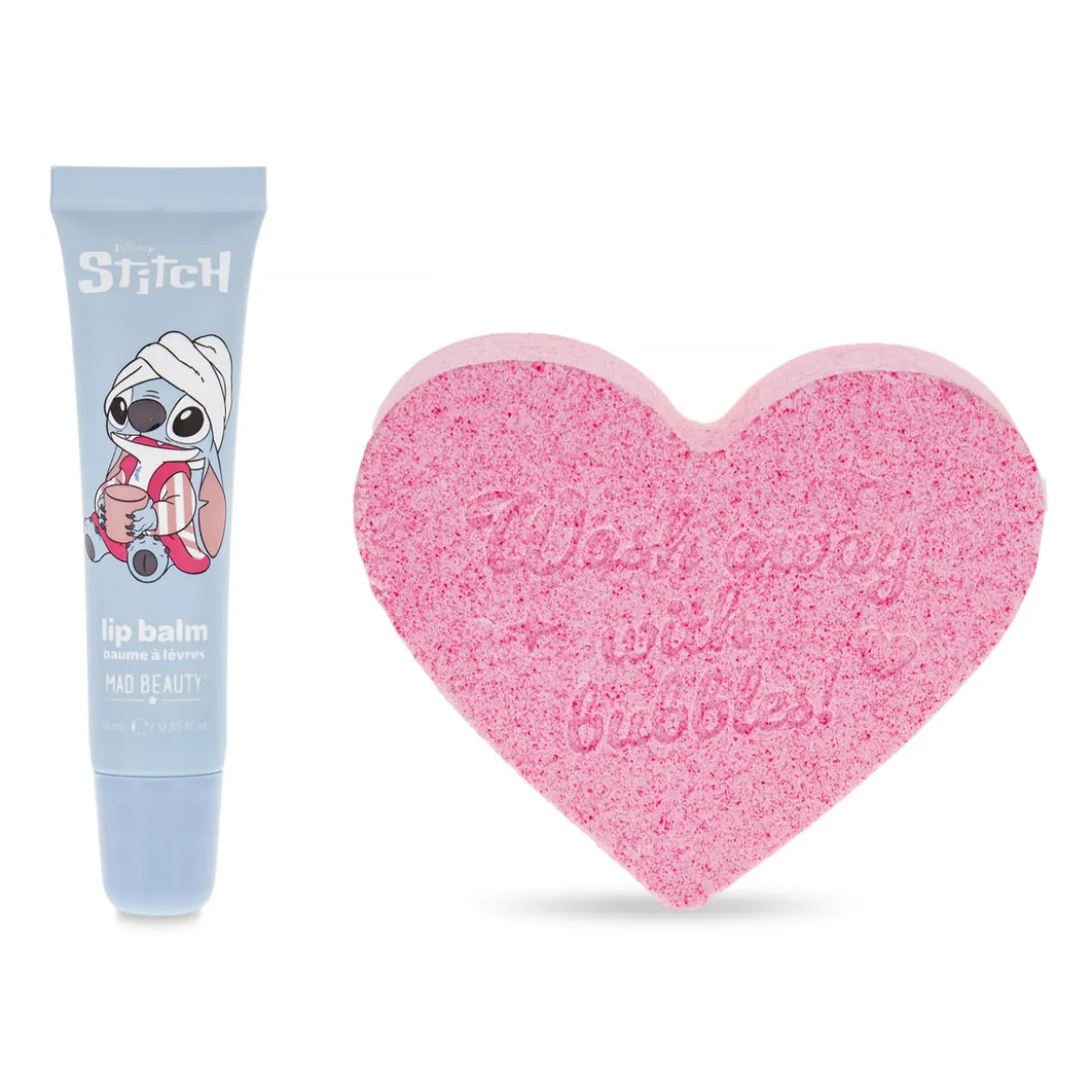 Stitch Lippenbalsam und Badefizzer Kosmetikset - Lilo & Stitch