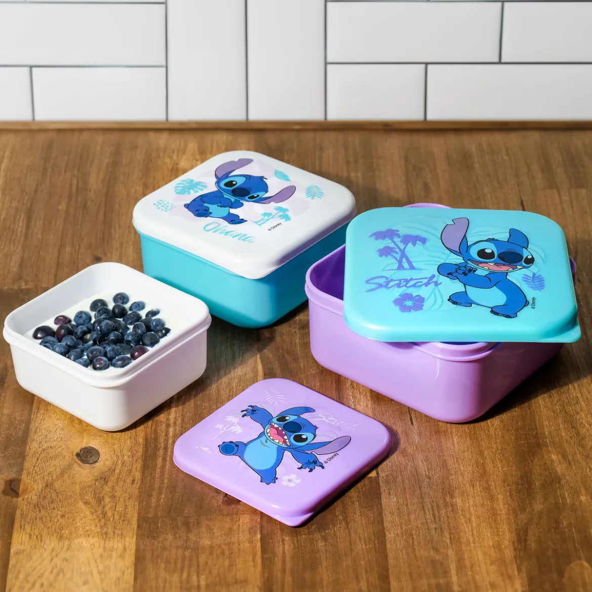 Stitch Lunchbox 3er Set - Lilo & Stitch