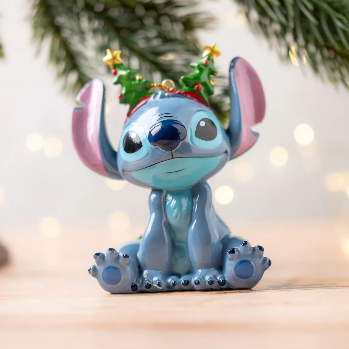 Stitch mit Haarreifen Weihnachtsbaum-Schmuck - Lilo & Stitch
