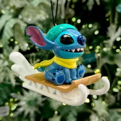 Stitch mit Schlitten Weihnachtsbaum-Schmuck - Lilo & Stitch