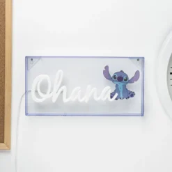 Stitch Ohana Neon Lampe - Lilo & Stitch