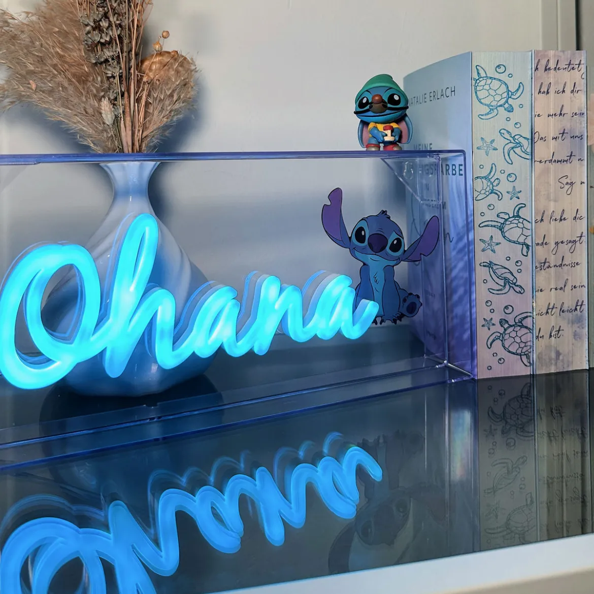 Stitch Ohana Neon Lampe - Lilo & Stitch