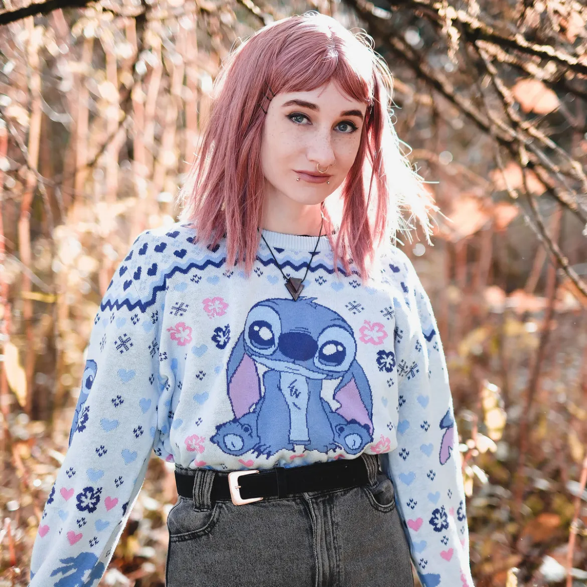 Stitch Ohana Strickpullover - Lilo & Stitch