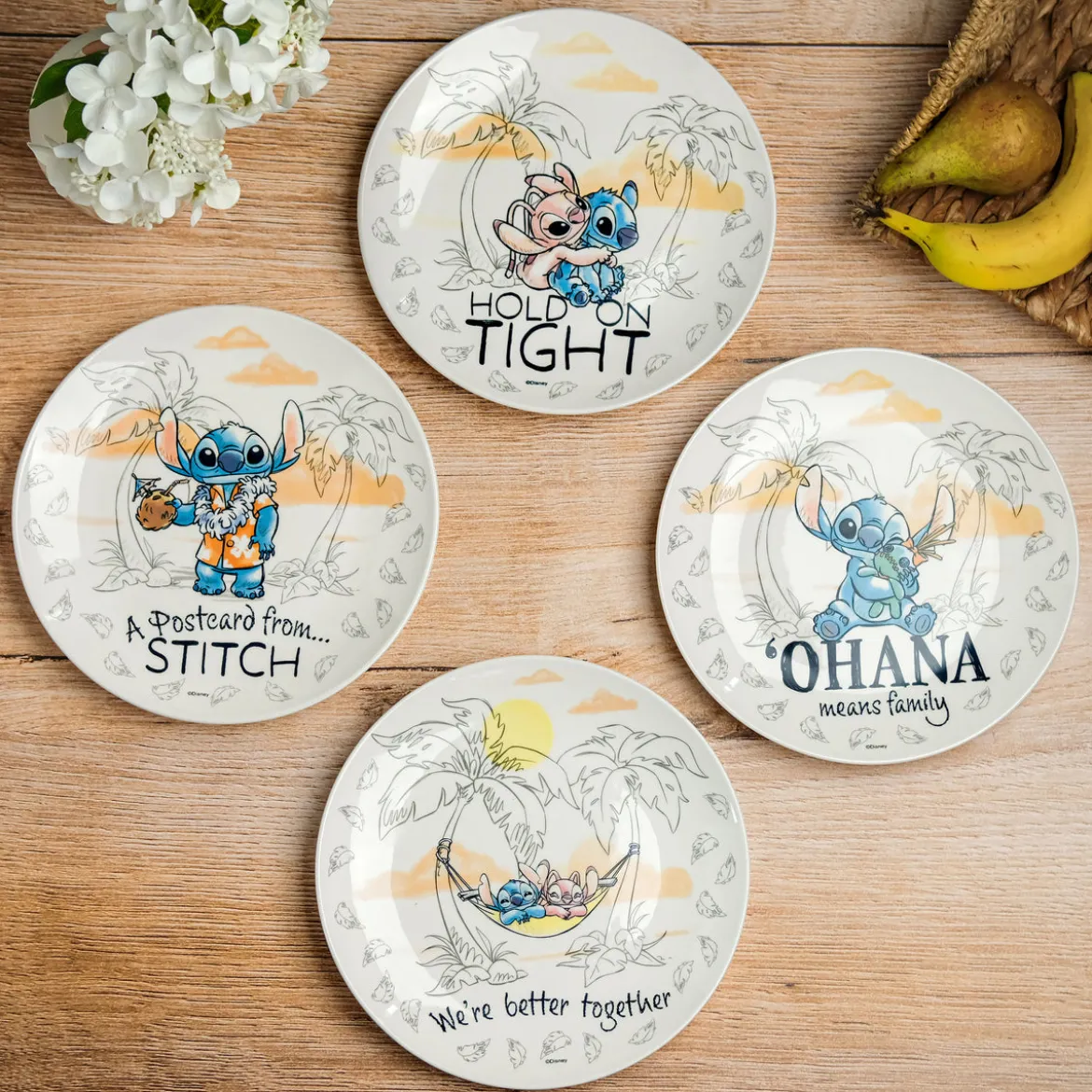 Stitch Ohana Tellerset - Lilo & Stitch