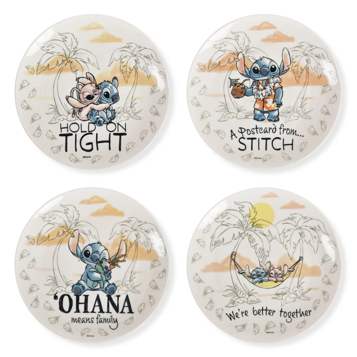 Stitch Ohana Tellerset - Lilo & Stitch