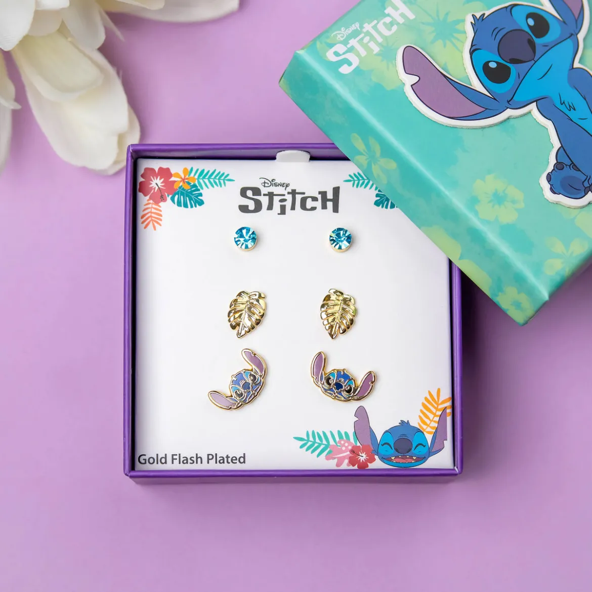 Stitch Ohrstecker 3er Geschenkset - Lilo & Stitch