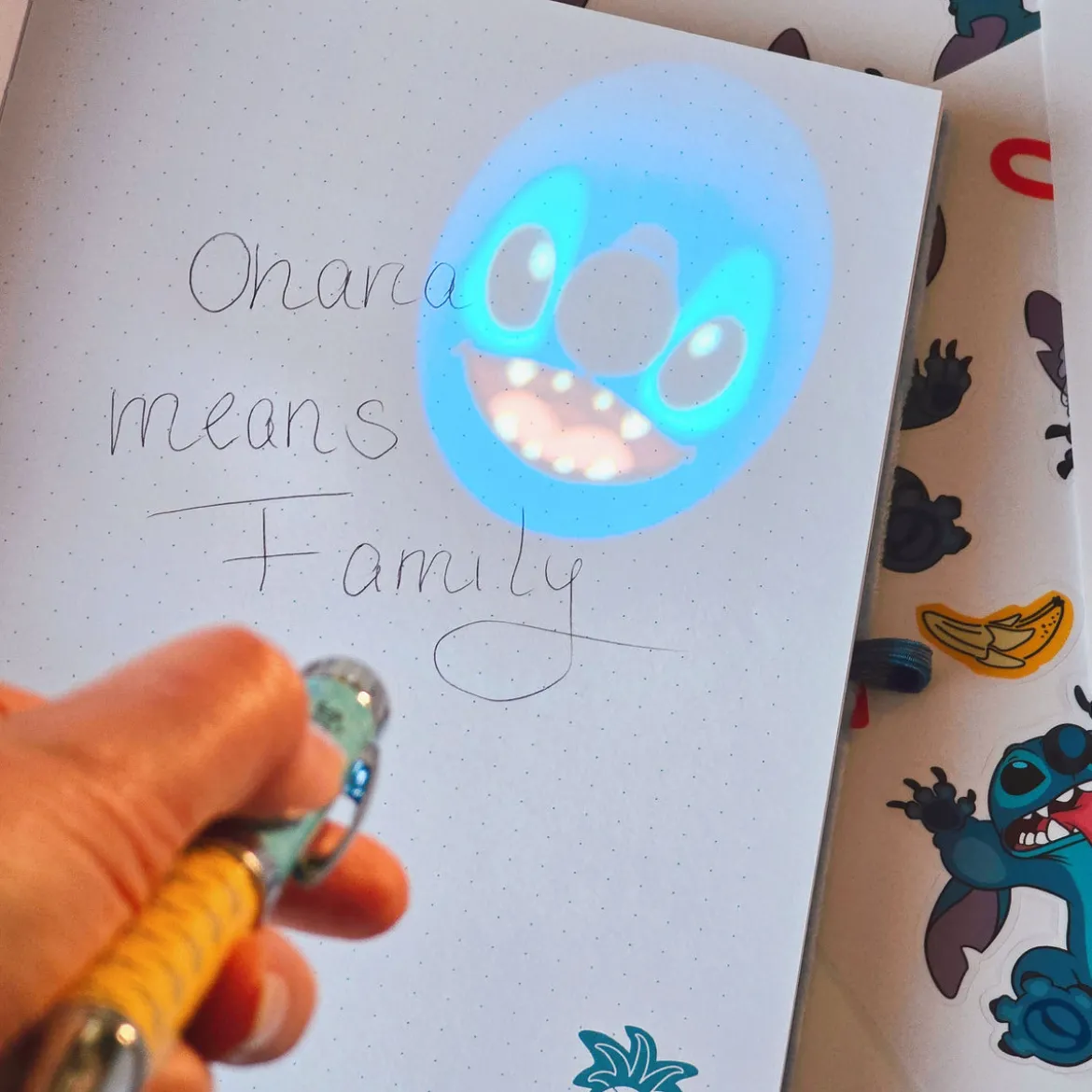 Stitch Plüsch Notizbuch mit Kugelschreiber - Lilo & Stitch