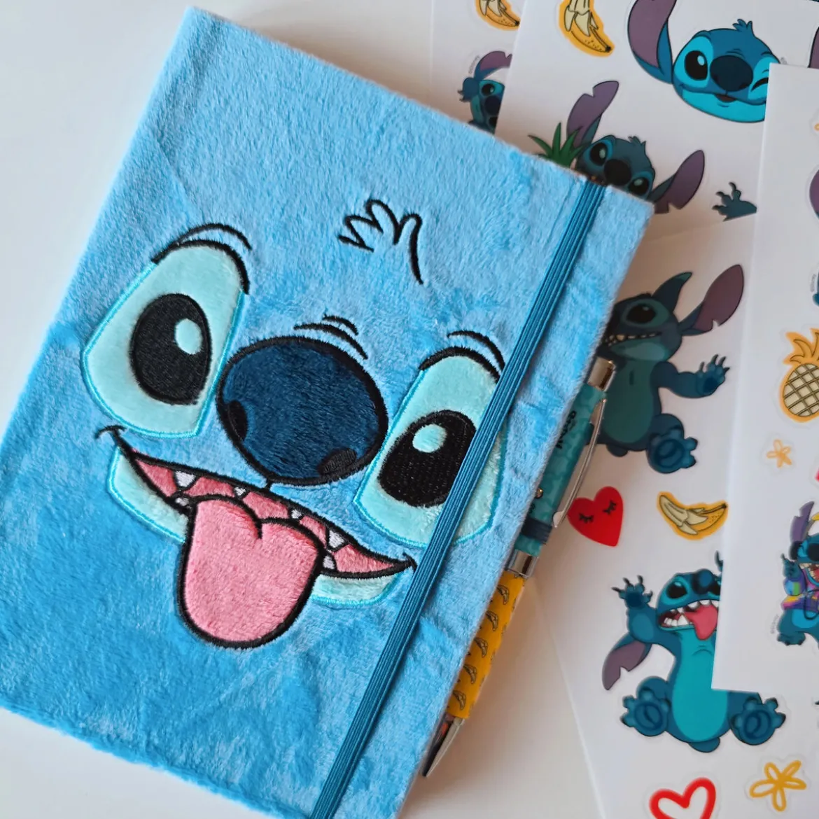 Stitch Plüsch Notizbuch mit Kugelschreiber - Lilo & Stitch