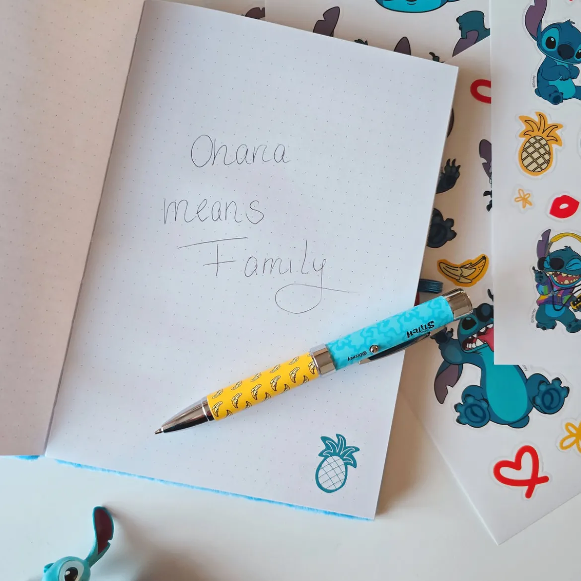 Stitch Plüsch Notizbuch mit Kugelschreiber - Lilo & Stitch
