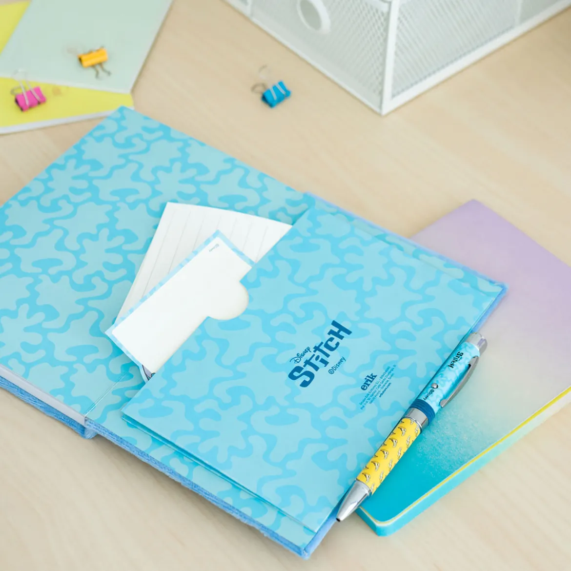 Stitch Plüsch Notizbuch mit Kugelschreiber - Lilo & Stitch