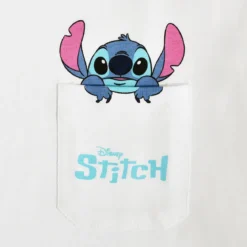Stitch Pocket T-Shirt weiß - Lilo & Stitch