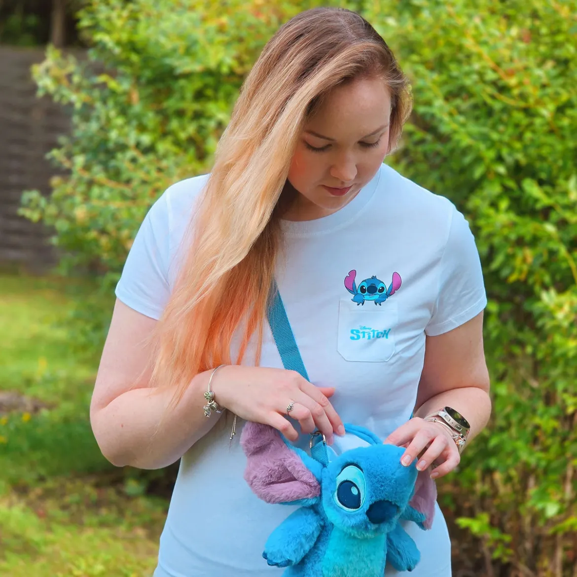 Stitch Pocket T-Shirt weiß - Lilo & Stitch