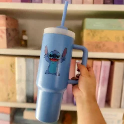 Stitch To Go Becher mit Strohhalm - Lilo & Stitch