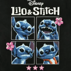 Stitch T-Shirt Damen schwarz - Lilo & Stitch