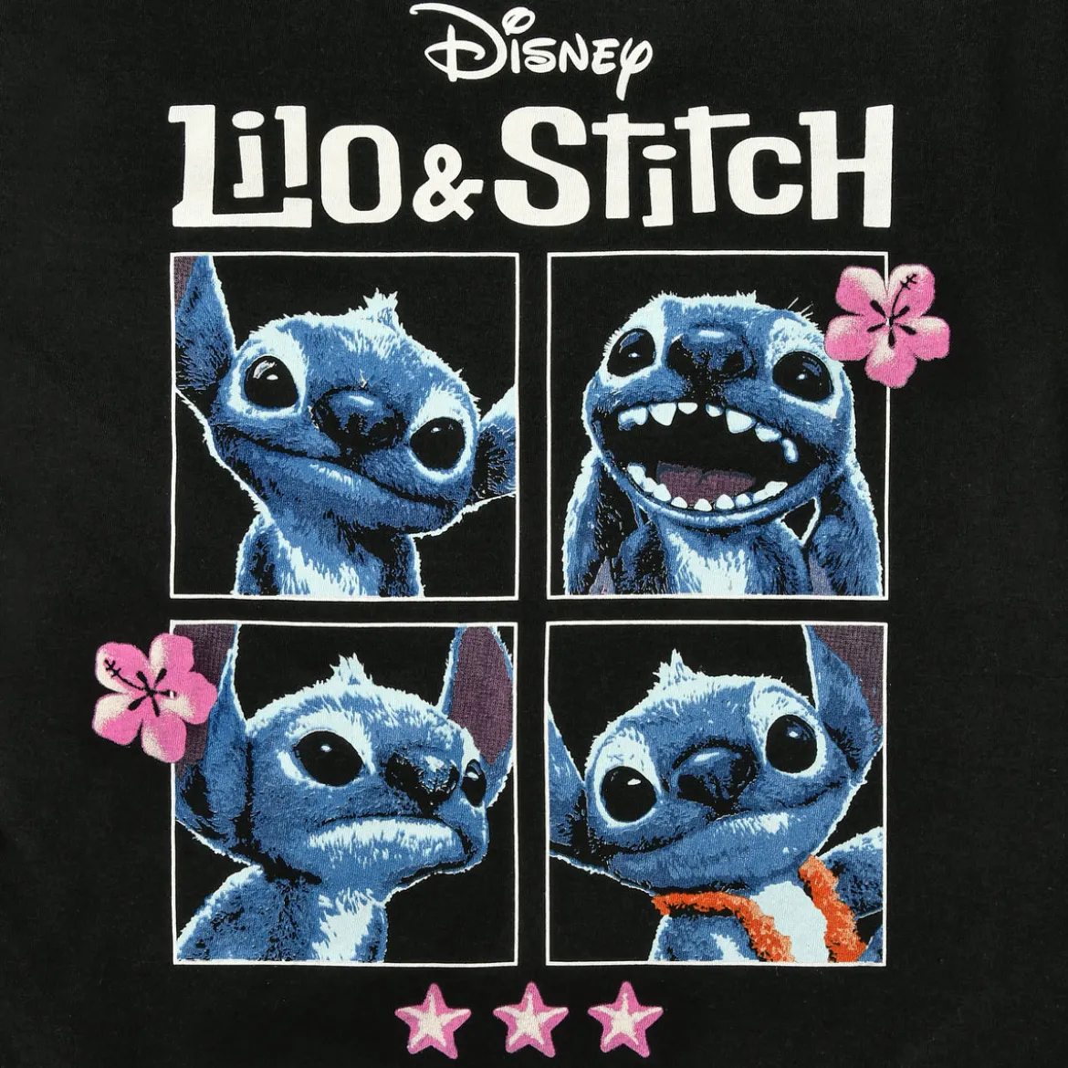 Stitch T-Shirt Damen schwarz - Lilo & Stitch
