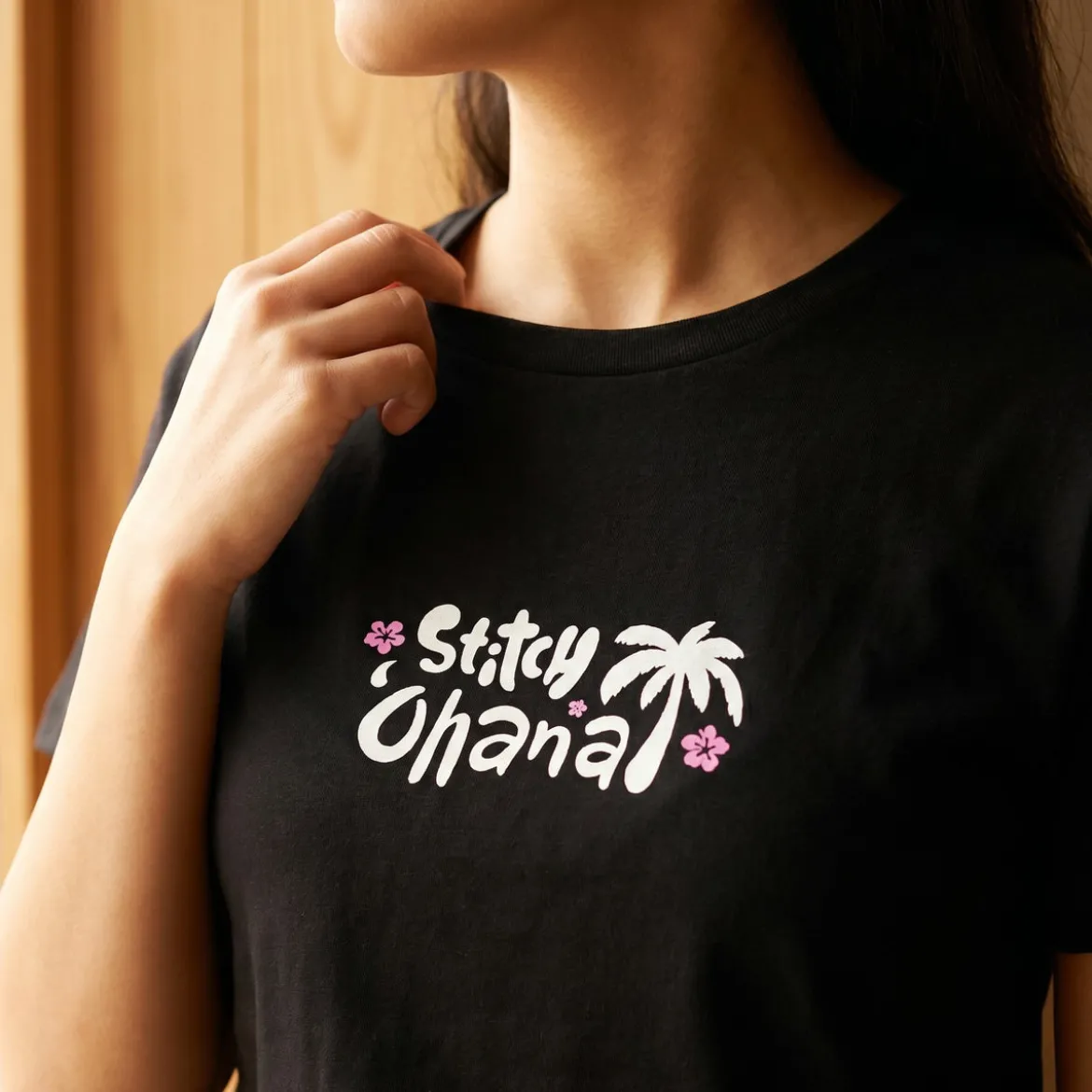 Stitch T-Shirt Damen schwarz - Lilo & Stitch