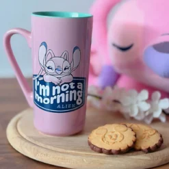 Stitch und Angel I'm Not A Morning Tasse - Lilo & Stitch