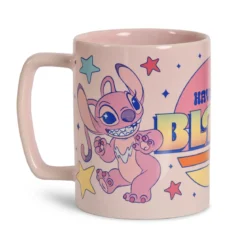 Stitch und Angel Tasse mit Plüschüberzug - Lilo & Stitch