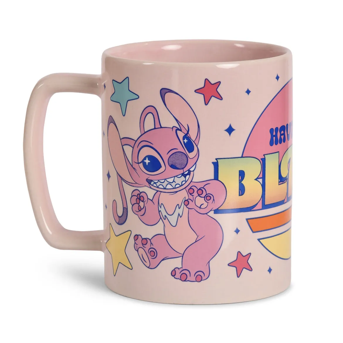 Stitch und Angel Tasse mit Plüschüberzug - Lilo & Stitch