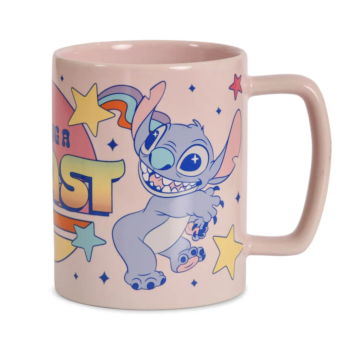 Stitch und Angel Tasse mit Plüschüberzug - Lilo & Stitch