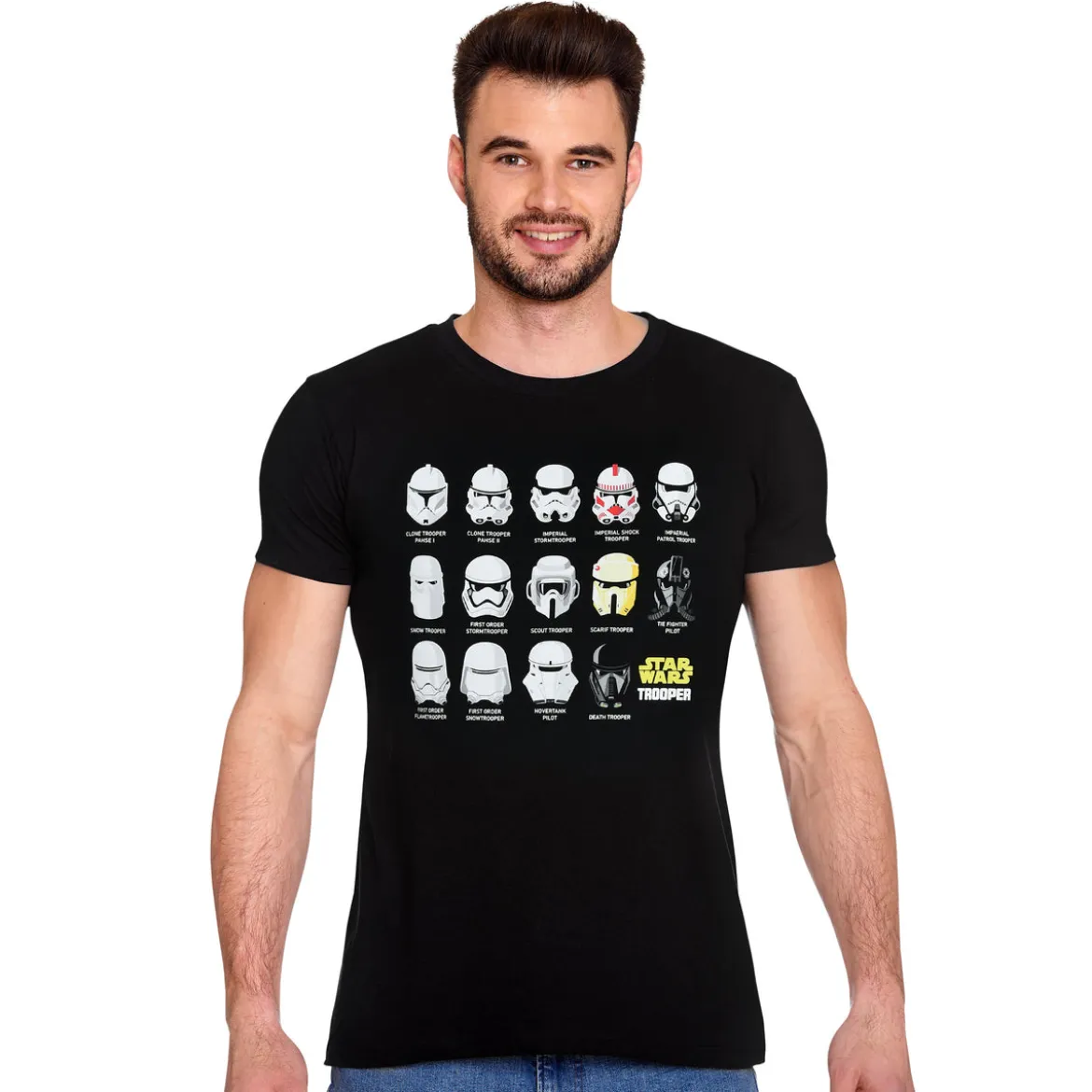 Stormtrooper Helm Collage T-Shirt schwarz - Star Wars