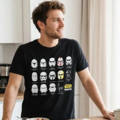 Stormtrooper Helm Collage T-Shirt schwarz - Star Wars