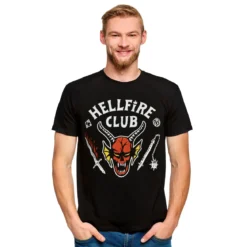 Stranger Things - Hellfire Club Logo T-Shirt schwarz