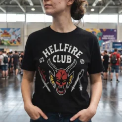 Stranger Things - Hellfire Club Logo T-Shirt schwarz