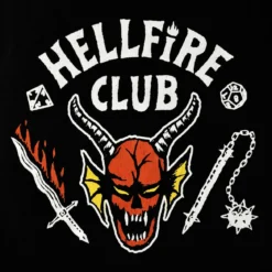 Stranger Things - Hellfire Club Logo T-Shirt schwarz