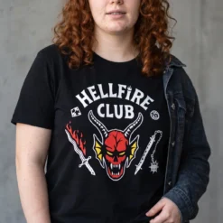 Stranger Things - Hellfire Club Logo T-Shirt schwarz
