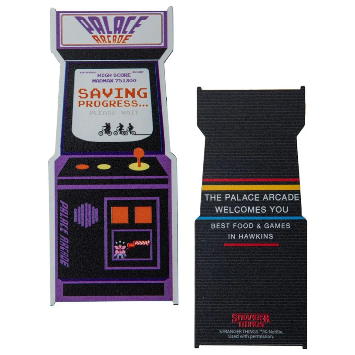Stranger Things Lesezeichen Arcade Metal
