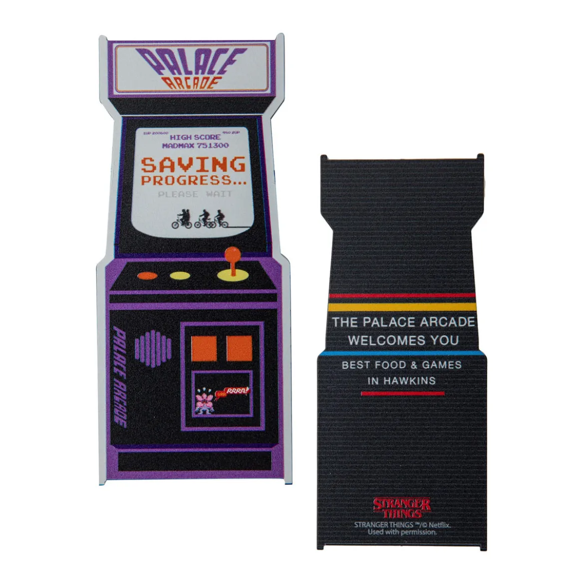 Stranger Things Lesezeichen Arcade Metal