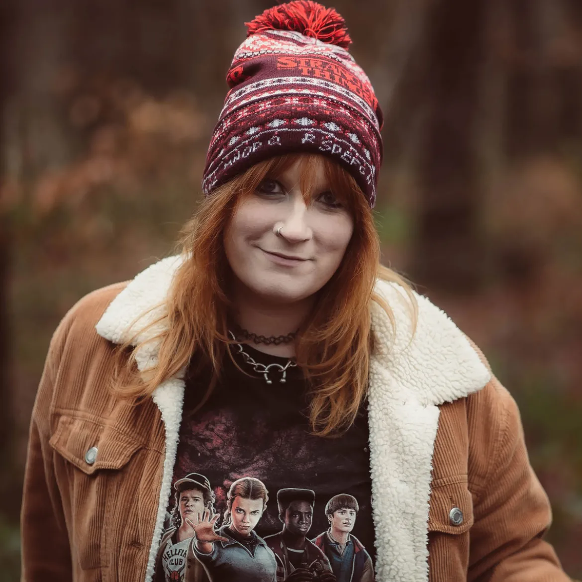 Stranger Things - Lights Mütze mit Bommel