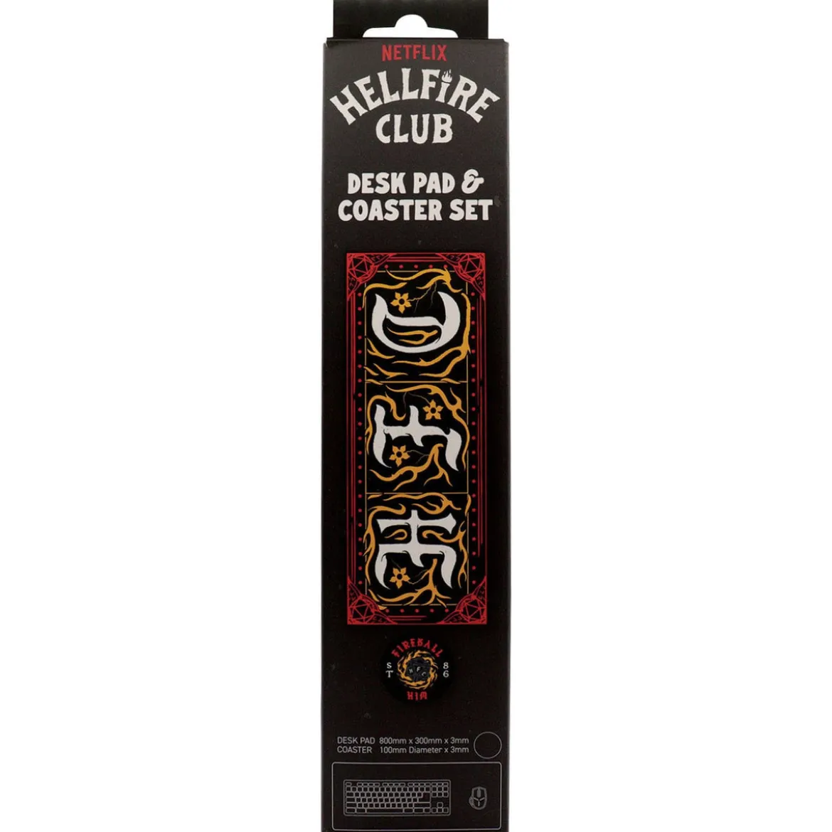 Stranger Things Schreibtischunterlage & Untersetzer Hellfire Club