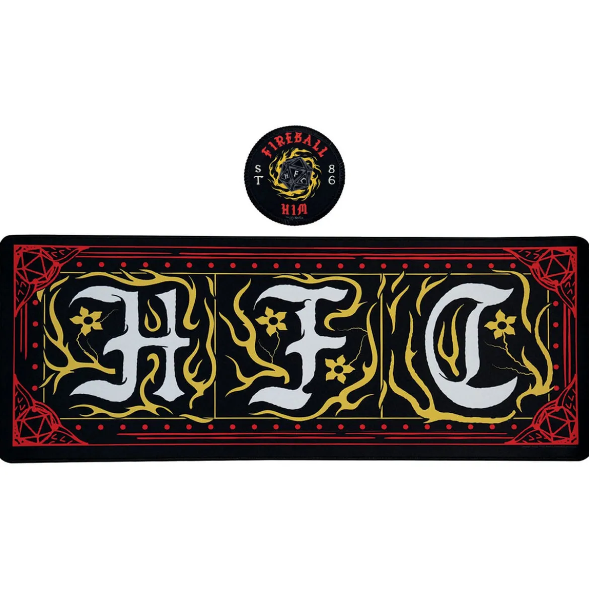 Stranger Things Schreibtischunterlage & Untersetzer Hellfire Club