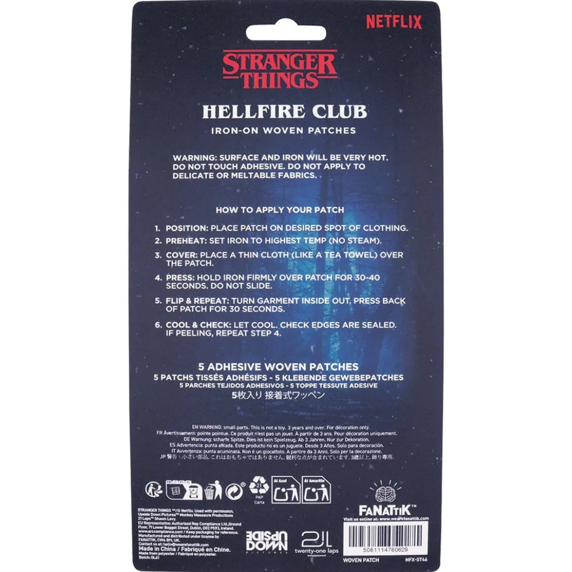 Stranger Things Stoffaufnäher 5er-Pack