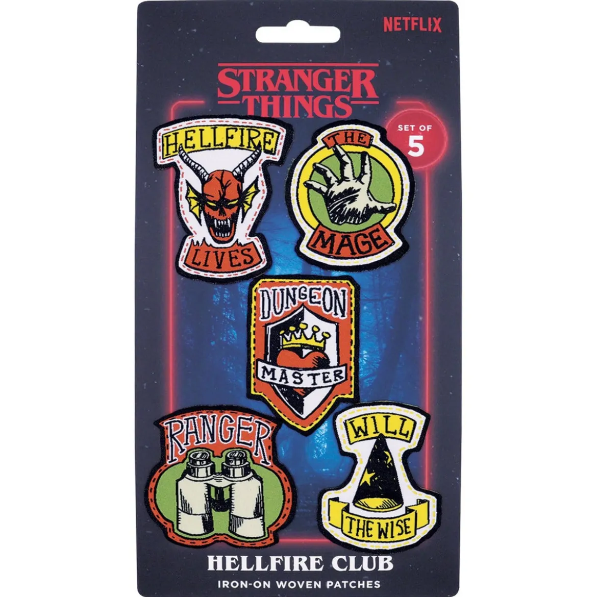 Stranger Things Stoffaufnäher 5er-Pack