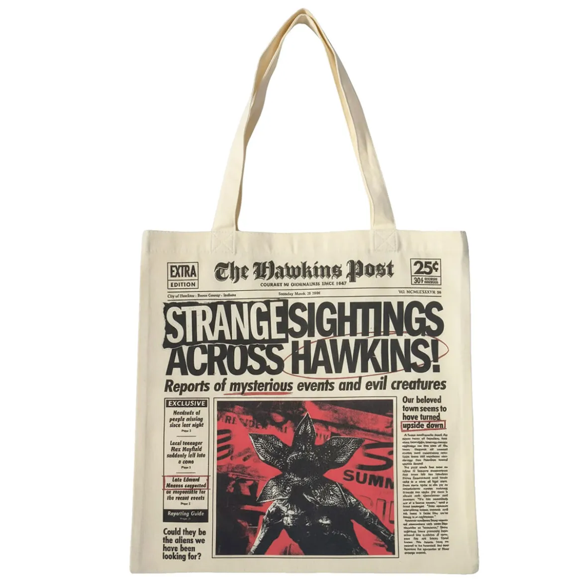 Stranger Things - Strange Sightings Jutebeutel