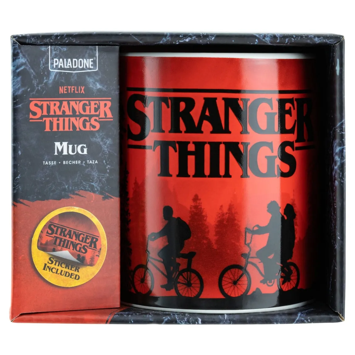 Stranger Things Tasse mit Aufkleber XL