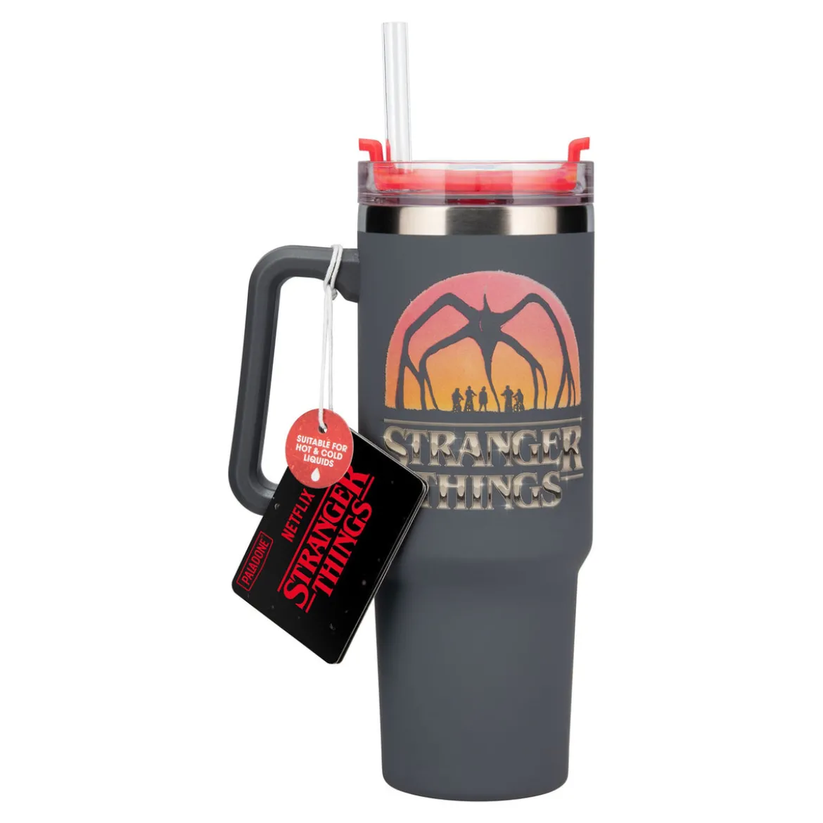 Stranger Things 5 Trinkbecher mit Trinkhalm 900 ml